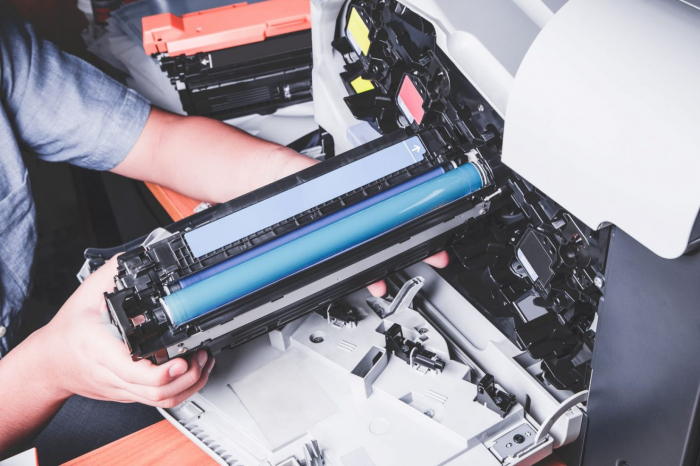 Digital laser printer toner printing techniques