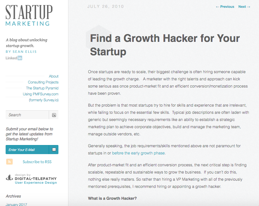 find a growth hacker